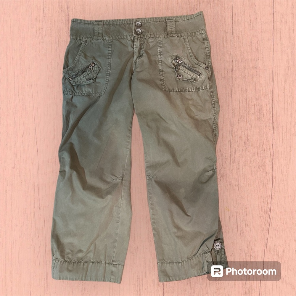 SANCTUARY Women’s Green Khaki Capri Pants - Size 28
